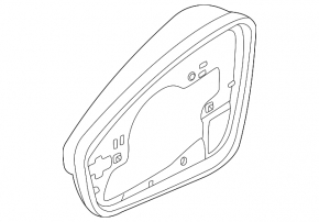 Корпус зеркального элемента правый Volkswagen ID.4 23-26