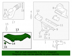 Receptor de aer Kia Optima 16- 2.4