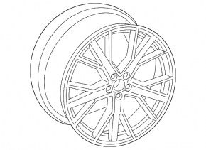 Диск колесный R22 x 9.5J Audi Q7 16-26 легкая бордюрка