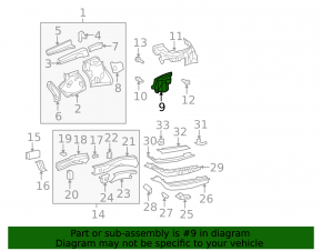 Защита арки двигателя левая Lexus RX400h 06-08