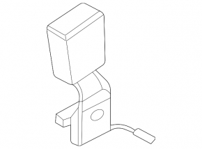 Защелка ремня безопасности задняя левая BMW X5 G05 19-23 черная
