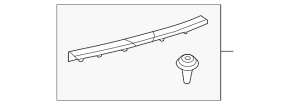 Capac portbagaj Toyota Prius V 12-17 gri inchis