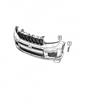 Повторитель поворотника передний левый Jeep Grand Cherokee WL 21-26