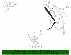 Амортизатор двери багажника левый Toyota Rav4 19-23 электро