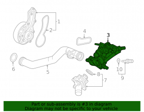 Корпус термостата Honda Civic X FC 16-21 2.0