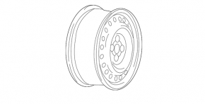 Диск колесный R18 x 7.5J Nissan Rogue 24-26 DICASTAL