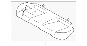 Задний ряд сидений 2 ряд Infiniti G25 G35 G37 4d 06-15 кожа черн