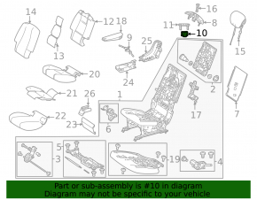 Buton de rabatare pentru scaunul din al doilea rând din stânga pentru Mercedes X167 GLS 450 20-26