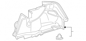 Decorație arc stâng Mercedes Clasa C W205 300/400/450/43/63 15-21 negru