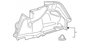 Обшивка арки левая Mercedes C-class W205 300/400/450/43/63 15-21 черная, под чистку