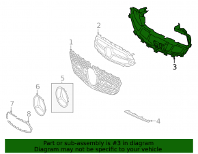 Bază grilă radiator Mercedes W213 E 21-23