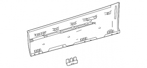 Накладка двери нижняя задняя левая Mercedes H247 GLA 20-26 структура с хром молдингом