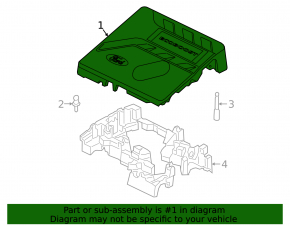 Накладка двигателя Ford Escape MK4 20-22 1.5T