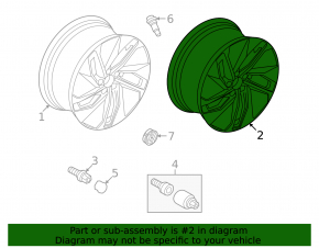 Диск колесный R20 X 9J ET42 Volkswagen ID.4 21-22 черный глянец, Drammen