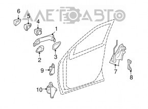 Петля двери верхняя передняя правая Mercedes X164 GL W164 ML W251 R