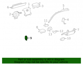 Датчик подушки безопасности передний левый Toyota Sequoia 08-12