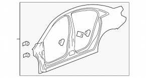 Четверть крыло задняя левая Chevrolet Cruze 11-16