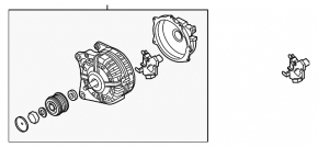 Генератор Audi A3 8V 15-20 VALEO 140A