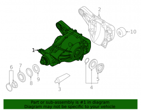 Задний дифференциал редуктор BMW X7 G07 19-20 N63 3.38