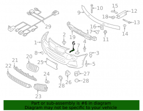 Кронштейн воздуховода правый BMW X3 F25 11-17