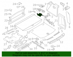 Замок шторки багажника правый BMW X3 G01 18-21