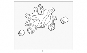Цапфа задняя правая Hyundai Tucson 22-26 AWD