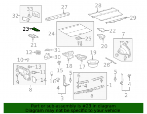 Крышка кармана багажника левая Lexus RX350 RX450h 10-15 черная
