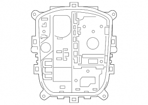 Шифтер КПП с ручкой BMW X7 G07 19-22 под парктроники, камеры 360, PMA и stop-go