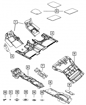 Крышка бокса передняя левая Jeep Grand Cherokee WK2 14-22 царапины
