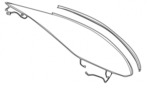 Стекло заднее Mercedes W213 E 300/350 17-23