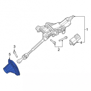 Manșon coloană direcție Ford Fusion mk5 17-20