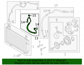 Трубка кондиционера конденсер-компрессор Mazda CX-50 23-26 2.5, 2.5T