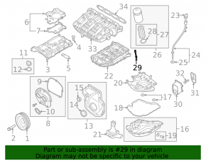 Supapă filtru ulei pentru Audi A5 F5 21-25 MHEV
