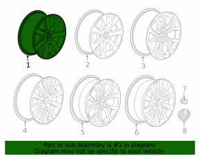 Диск колесный R17 x 8J ET42 5*115 Cadillac ATS 13- тип 2, бордюрка