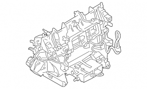Корпус печки голый кондиционер BMW 5 F10 11-16 2 зонный кл, нижняя часть