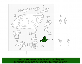 Корректор фары Lexus IS250 IS350 06-13