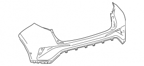 Бампер задний голый Toyota C-HR 18-23 Turkey built
