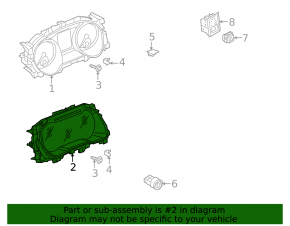 Щиток приборов VW Tiguan 18-19 SEL, цифровой, 104к, царапины, пятна