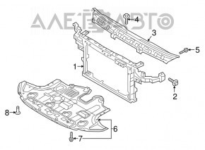 Panou radiator TV Kia Niro 17-22 HEV, PHEV suport spart
