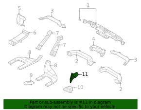 Воздуховод торпеды левый Subaru Outback 20-23