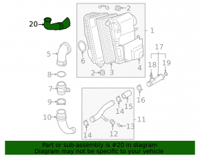 Воздухоприемник Audi Q7 4L 10-15