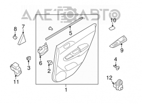 Управление стеклоподъемником передним правым Subaru Forester 08-13 SH