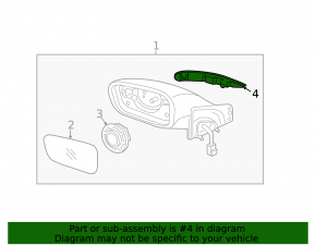 Поворотник зеркала левый Hyundai Sonata 11-14