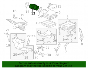 Воздуховод Honda Accord 18-22 2.0T