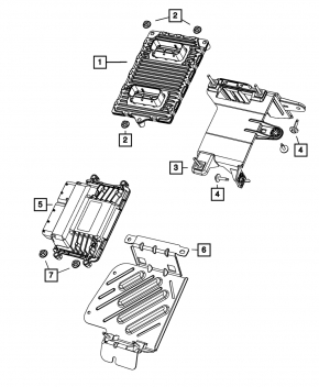 Кронштейн блока ECU Dodge Dart 13-16 2.0 2.4