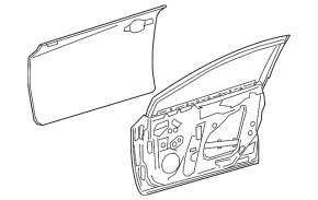 Дверь голая передняя левая Toyota Corolla 20-23 4d