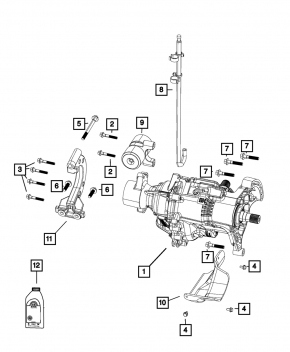 Țeavă de respirație punte față Jeep Cherokee KL 19-23 2.0T