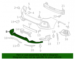 Ornament bară spate inferioară pentru Honda Civic X FK 17-21 5D