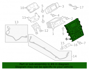 Панель управления радио Ford Fusion mk5 13-15 SYNC 1