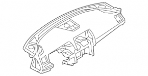 Торпедо передняя панель с AIRBAG Mazda 6 14-15 дорест